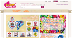 Desktop Screenshot of luckyballoons.com